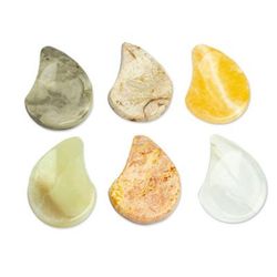'Set of 2 Ying and Yang Marble Stress-Relieving Stones'