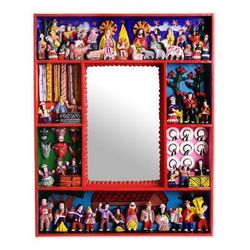 Mirror, 'Chapel of Bethlehem' - Fair Trade Folk Art Retablo Mirror