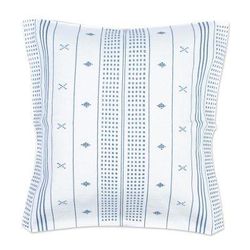 Smoky Cloud,'Smoky Grey on White Cushion Cover from Chiapas'