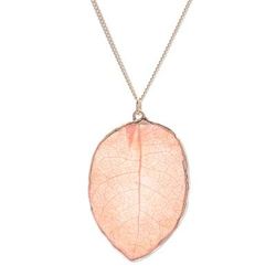 Bougainvillea Love,'Gold-Plated Bougainvillea Petal Pendant Necklace'