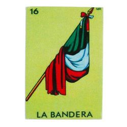 Mexican Pride,'Mexican Wood Magnet with Mexican Flag Decoupage'