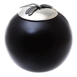 The Dragonfly,'Wood and Pewter Dragonfly Decorative Jar (5 in.)'