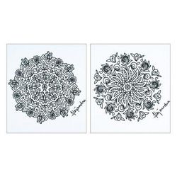 Tender Emotions,'Mandala Coloring Postcards from Mexico (Pair)'