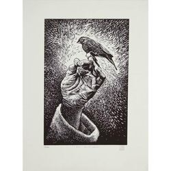 Such Is Love,'Etched Print of Mexican Canary Signed Limited Edition'