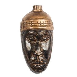 Oman Hene,'Sese Wood Mask of an African Chief from Ghana'