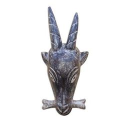 To Kpee Wu,'African Wood Goat Mask from Ghana'
