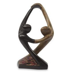 Wood sculpture, 'Salsa Dance'