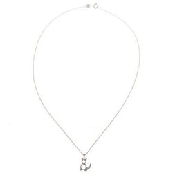 Geometric Cat,'Sterling Silver Minimalist Cat Pendant Necklace from Peru'