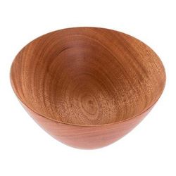 To the Table,'Artisan Crafted Natural Mahogany Bowl (7 inch)'