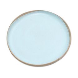 Blue Bounty,'Artisan Crafted Round Ceramic Platter'