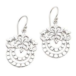 Pure Fruit,'Artisan Crafted Sterling Silver Dangle Earrings'