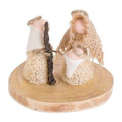 Quaint Nativity,'Handmade Natural Fiber Nativity Sculpture from El Salvador'