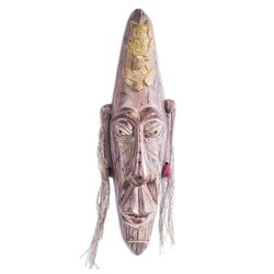 Turtle Time,'Hand Carved Wood Mask with Turtle Motif'
