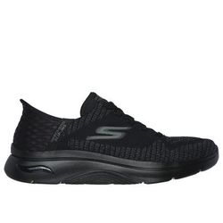 Skechers Men's Slip-ins: GO WALK Arch Fit 2.0 - Grand Sneaker | Size 12.0 | Black | Textile/Synthetic | Vegan | Machine Washable