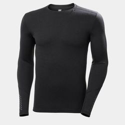 Helly Hansen Men's Lifa Merino Midweight Crew Base Layer Black M