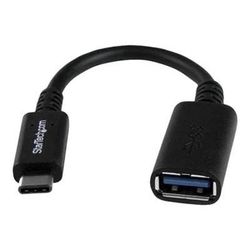 StarTech.com M/F USB-C to USB-A Adapter Cable, 6"