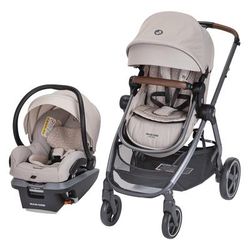 Maxi-Cosi Zelia2 Max 5-in-1 Modular Travel System - Tropia Tan