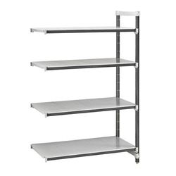 Cambro EXA214872S4480 Camshelving Elements XTRA Solid Shelving Unit - 4 Shelves, 48"L x 21"W x 72"H