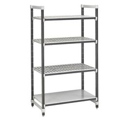 Cambro EXU216084VS4480 Camshelving Elements XTRA Add-On Vented/Solid Shelving Unit - 4 Shelves, 60"L x 21"W x 84"H