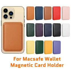 Porte-cartes magnétique en cuir pour Magsafe étui portefeuille pour iPhone 14 Pro Max 13 12 11