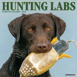 Hunting Labs 2024 Wall Calendar, 12" L X 12" W, Large, 12 IN