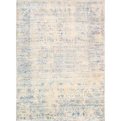"Pasargad Home Oushak Collection Hand-Knotted Bsilk & Wool Beige Area Rug- 9' 1" X 12' 4" - Pasargad Home PRE-30 9x12"
