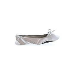 Miss to Mrs Flats: Silver Shoes - Women's Size 5 1/2