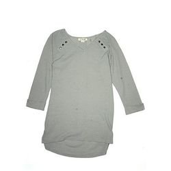 Simply Noelle Pullover Sweater: Gray Tops - Kids Girl's Size 4