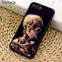MaiYaCa-Coque de téléphone avec crâne et Laguna brûlante étui pour iPhone 15 14 6S 7 8 plus 11 12