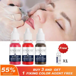 AIMOOSI Plant-based Semi Permanent Makeup Eyebrow Lip Pigment Microblading Inks For Professional Experienced artist & trainer