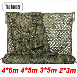 6x4m 2x3m Camouflage Net Camo Netting Nets Shade Mesh Hunting Garden Car Outdoor Camping Sun Shelter Tent
