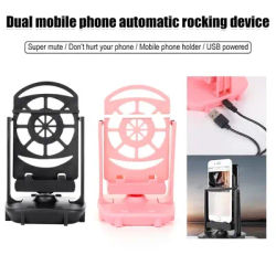 Desk Walking Swing Shaker Mobile Phone Stand Holder Automatic Swing Shake Phone Wiggler Pedometer Brush Stepper for Phone