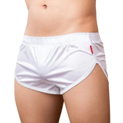 Men's Boxer Shorts Gym Running Short Pants Quick-drying Trunk Male Gymwear Side Split Bodybuilding Fitness Sportwear