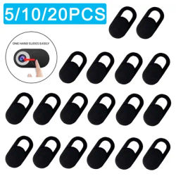 Webcam Cover Shutter Magnet Slider Plastic Camera Cover for iPad Tablet Web Laptop Pc Camera Mobile Phone Lenses Privacy Sticker