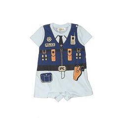 Hushush Short Sleeve Outfit: Blue Bottoms - Kids Boy's Size 3