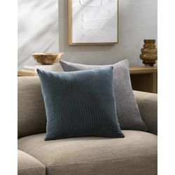 Rawya 18" Square Modern Cotton Teal Throw Pillow - Boutique Rugs