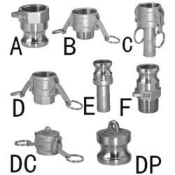 304 316 inossidabile 1/2 "3/4" 1 "2"-4 "BSP femmina maschio Camlock raccordo adattatore Barb sgancio