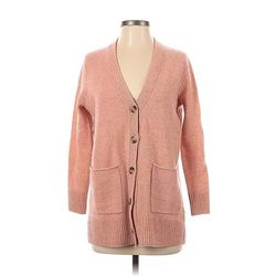 Madewell Wool Cardigan Sweater: Pink - Women's Size 2X-Small