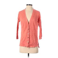 JCPenney Cardigan Sweater: Orange - Women's Size Small