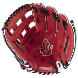 Marucci Caddo Series 12" H-Web Baseball Glove - Right Hand Throw Red/Black
