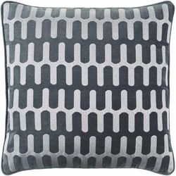 Kenji 18" Square Modern Cotton Green Throw Pillow - Boutique Rugs