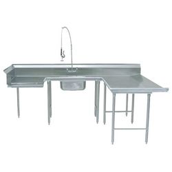 Advance Tabco DTS-U30-132R U Shape Soiled R-L Dishtable - 59" x 108" x 132", 16 ga 304 Stainless, Stainless Steel