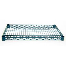 Advance Tabco EG-2130 Epoxy Coated Wire Shelf - 30"W x 21"D, NSF, Green, Case of 4