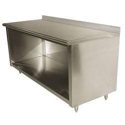 Advance Tabco EK-SS-309 108" Dish Cabinet w/ Open Base & 5" Backsplash, 30"D, Stainless Steel