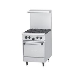 Garland X24-4L LP 24" 4 Burner Commercial Gas Range w/ Space Saver Oven, Liquid Propane, 4 Burners, Stainless Steel, Gas Type: LP