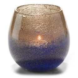 Hollowick 4180 Laredo Bubble Glass Votive Lamp - 4"D x 3 1/2"H, Multi Color, Multi-Colored