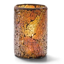 Hollowick 43017G Crackle Lamp For HD26, HD17 & HD12, Gold Glass, Yellow