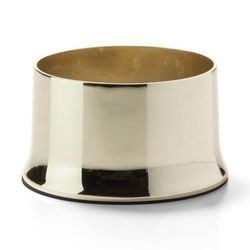 Hollowick 702 Cocktail II Round Lamp Base for HD36 - 2" x 3 5/8", Polished Brass