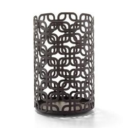 Hollowick WRBM39 Brady Steel Lamp Frame for Mid Size Glass Cylinders - 3 3/16"D x 5 1/8", Dark Bronze, Black