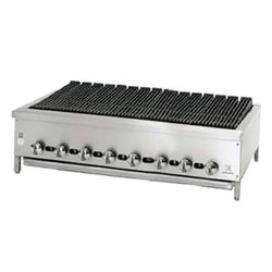 Jade Range JB-48 48" Gas Charbroiler w/ Cast Iron Grates, Natural Gas, Stainless Steel, Gas Type: NG